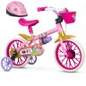 Bicicleta Aro 12 para Criança Menina Princesa com Capacete Nathor - 1