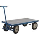 Ver imagem 1 de Carro Plataforma Tampo de Aço Capacidade 800 Kilos Com Roda/Pneu - PLA800 - FERCAR