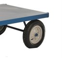 Ver imagem 2 de Carro Plataforma Tampo de Aço Capacidade 800 Kilos Com Roda/Pneu - PLA800 - FERCAR