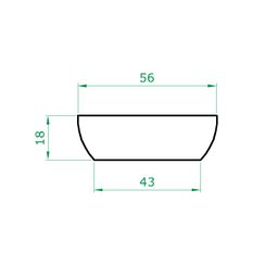Vaso Planta 55x20 Bacia Cuia Polietileno BGPLASTICOS V1455 PRETO 002 - 3