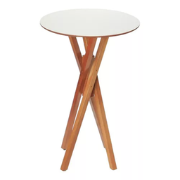 Mesa Alta Bistrô 60cm de Diâmetro, Bar, Restaurante, Lanchonete - Branca - 5