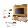 Estante Home Theater Bold Off White Cinamomo e Aparador Infinity e Kit Mesa de Centro sky Off White  - 2