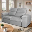 Ver imagem 2 de Sofá Retrátil Reclinável America 1,50m Suede