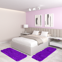 Ver imagem 4 de Jogo Tapete Passadeira Quarto 2 Uni Roxo 50 X 140 Cm