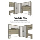 Ver imagem 6 de Guarda Roupa Dormitório Modulado Master Casal Queen 1,58 m Canto c/ Mesa Escrivaninha e Nicho - Luci