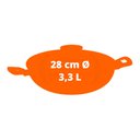 Ver imagem 4 de Panela Wok Alumínio Antiaderente 28Cm 3,3L Loreto Grafite - Tramontina 27817120