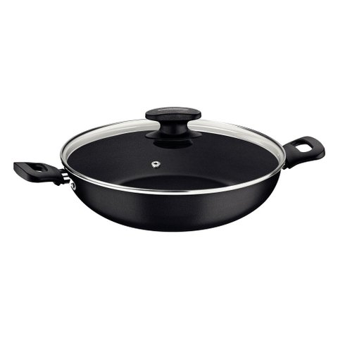 Panela Wok Alumínio Antiaderente 28Cm 3,3L Loreto Grafite - Tramontina 27817120
