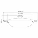 Ver imagem 3 de Panela Wok Alumínio Antiaderente 28Cm 3,3L Loreto Grafite - Tramontina 27817120