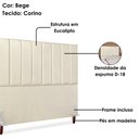 Ver imagem 4 de Cabeceira Casal 140 Cm com Frame Carla Corino Bege Artte