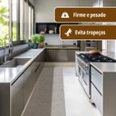 Ver imagem 4 de 1 Tapete Passadeira Cozinha Antiderrapante Nt Mf 46x180