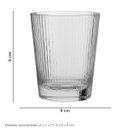Ver imagem 7 de Jogo 6 Peças Copo de Vidro 265ml Transparente 9x9x9cm Água Suco Drinks Bar Long