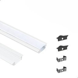 Perfil de Led Embutir 24mm Slim para Gesso - 2 Metros - 1