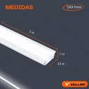 Ver imagem 6 de Perfil de Led Embutir 24mm Slim para Gesso - 2 Metros
