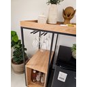 Ver imagem 2 de Aparador Adega ou Cervejeira com Nicho Lis Preto Cor:carvalho Hanover