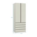 Ver imagem 3 de Guarda-roupa Solteiro Luciane 2 Portas 4 Gavetas Prime Plus 90 Cm