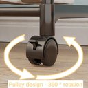 Ver imagem 6 de Arara Guarda Roupas Estante 2 Prateleiras Carrinho Cabideiro