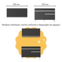 Ver imagem 5 de Cozinha Compacta com Bancada Americana 1 Porta Veneza Multimóveis Mp2207 Preto/branco