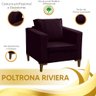 Poltrona Decorativa Riviera Veludo - Star Confort - 7