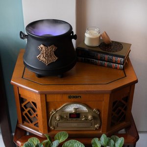 Luminária 3d com Difusor Caldeirão Hogwarts Harry Potter