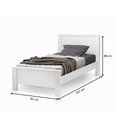 Ver imagem 6 de Cama Solteiro Completa com Colchao, Cama Branca Pes Madeira