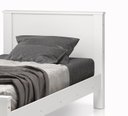 Ver imagem 4 de Cama Solteiro Completa com Colchao, Cama Branca Pes Madeira