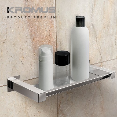 Prateleira / Porta Shampoo 50 Cm Inox - Kromus Qd0413-50 - 4