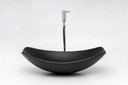 Ver imagem 4 de Kit Banheiro Cuba Pia Chanfrada + Torneira e Válvula Cromada:preto Matte