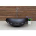 Ver imagem 3 de Kit Banheiro Cuba Pia Chanfrada + Torneira e Válvula Cromada:preto Matte