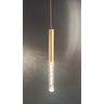 Pendente Tubo Dourado e Acrílico 48cm Led 3W 3200K Bivolt PARIS LUZ - 2