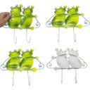 Ver imagem 1 de Gancho Metal Enfeite Sapinhos Kit 4 Uni Pendura Bone Bolsa Bolsa Chapeu Organizaçao Decoraçao Parede
