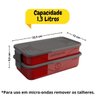 Marmita Fit Califórnia Unitermi 1,3 Litros - Organização e Praticidade - 3