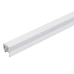 Perfil de Embutir Slim Linear Duplo 2 Metros Alumínio Branco - Gaya 9347 - 1