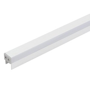 Perfil de Embutir Slim Linear Duplo 2 Metros Alumínio Branco - Gaya 9347