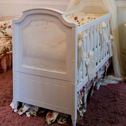 Berço Americano Branco de Bebê Modelo 2 em 1 Linha Classic Quater - 4