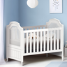 Berço Americano Branco de Bebê Modelo 2 em 1 Linha Classic Quater - 5