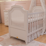 Berço Americano Branco de Bebê Modelo 2 em 1 Linha Classic Quater - 1