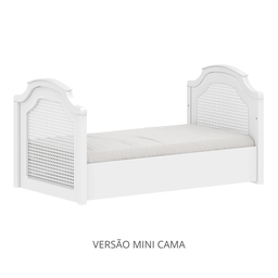 Berço Americano Branco de Bebê Modelo 2 em 1 Linha Classic Quater - 7