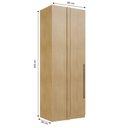 Ver imagem 3 de Guarda Roupa Infinity Modulo Canto 1 Pta 1 Cab Savana