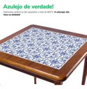 Ver mais imagens de Conjunto Mesa Jantar Quadrada 80x80cm Madeira + 4 Cadeiras Cozinha - Azulejo Português - Natural