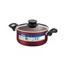 Caçarola Tramontina Paris Antiaderente Starflon Max Vermelho com Tampa de Vidro 24 Cm 4,9 L Tramonti - 4
