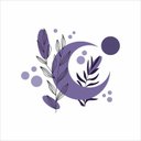 Ver imagem 4 de Adesivo Floral Boho Roxo Estilo Nórdico 80x68 Minimalista Mod.05