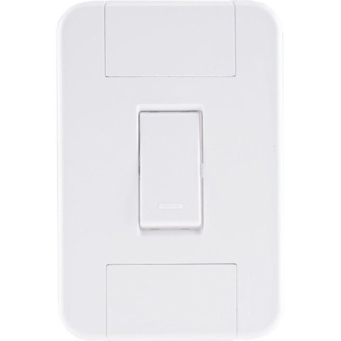Conjunto 4x2 com 1 Interruptor Simples 10 a 250 V Tramontina Tablet Branco Tramontina