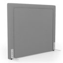 Ver imagem 1 de Cabeceira Cama Box Queen Size Alba 160cm com Frame Linho Cinza - Desk Design