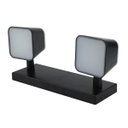 Ver imagem 1 de Arandela Andy Quadrada Preto 28cm Led 14w 3000k Bivolt Galaxy Led