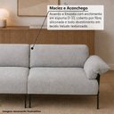 Ver mais imagens de Sofá Living Modular Industrial 2 Lugares Basileia 240cm Yescasa Veludo Tx Cinza Prata