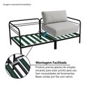 Ver imagem 6 de Sofá Living Modular Industrial 2 Lugares Basileia 240cm Yescasa Veludo Tx Cinza Prata