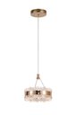 Ver imagem 1 de Pendente Dourado Cristal 20cm Led 18w 3000k Bivolt 14584-pl