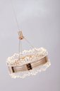Ver imagem 2 de Pendente Dourado Cristal 20cm Led 18w 3000k Bivolt 14584-pl