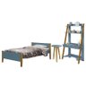 Quarto Infantil Completo com Estante Multifuncional, Cama e Mesa de Apoio - Simba - 2