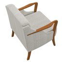 Ver imagem 6 de Kit 2 Poltronas Decorativas para Sala de Estar Capitonê Lapa M22 Linho Cru - Mpozenato